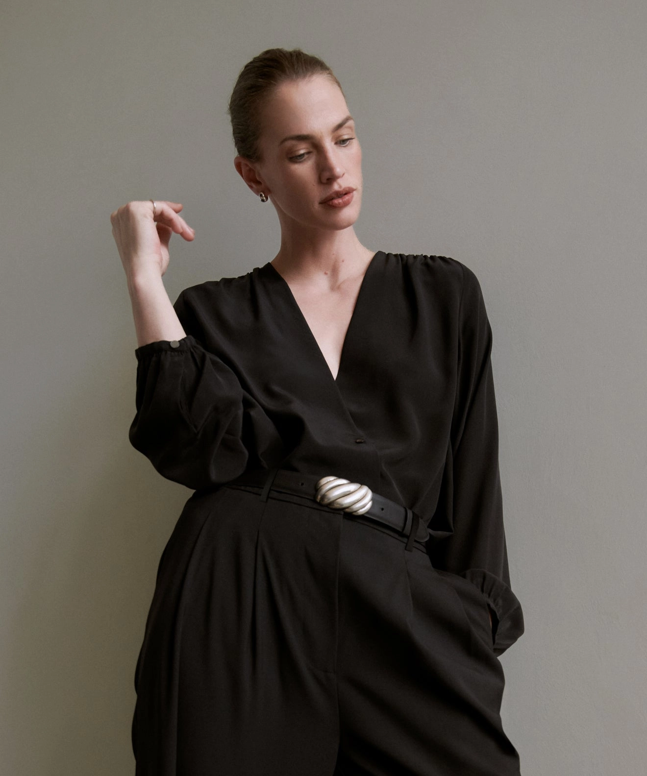 Non Irritating Label Silk Sydney Top