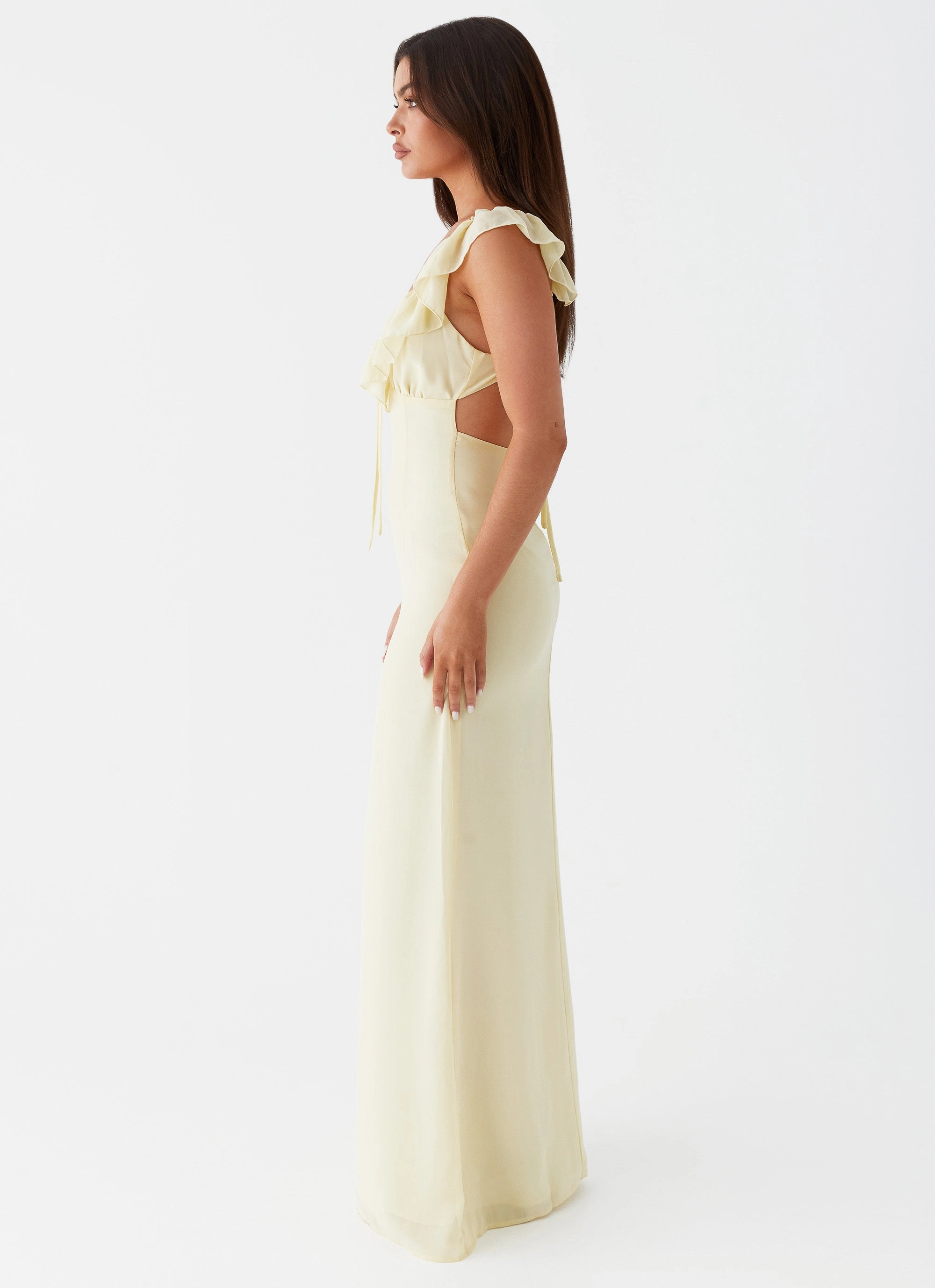 Silvie Maxi Dress - Yellow Flattering Shape
