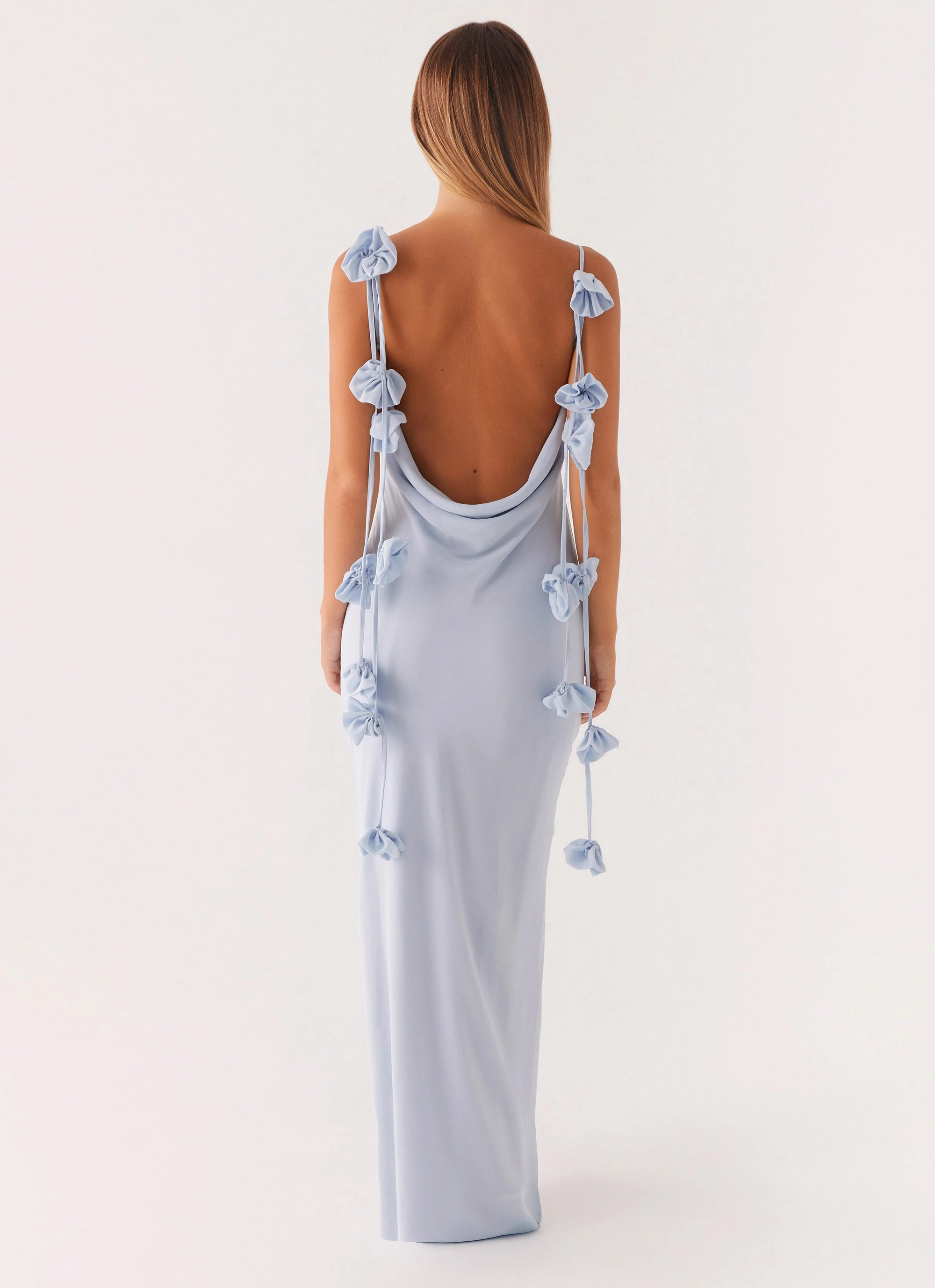 Cruise-Wear Simona Maxi Dress - Pastel Blue