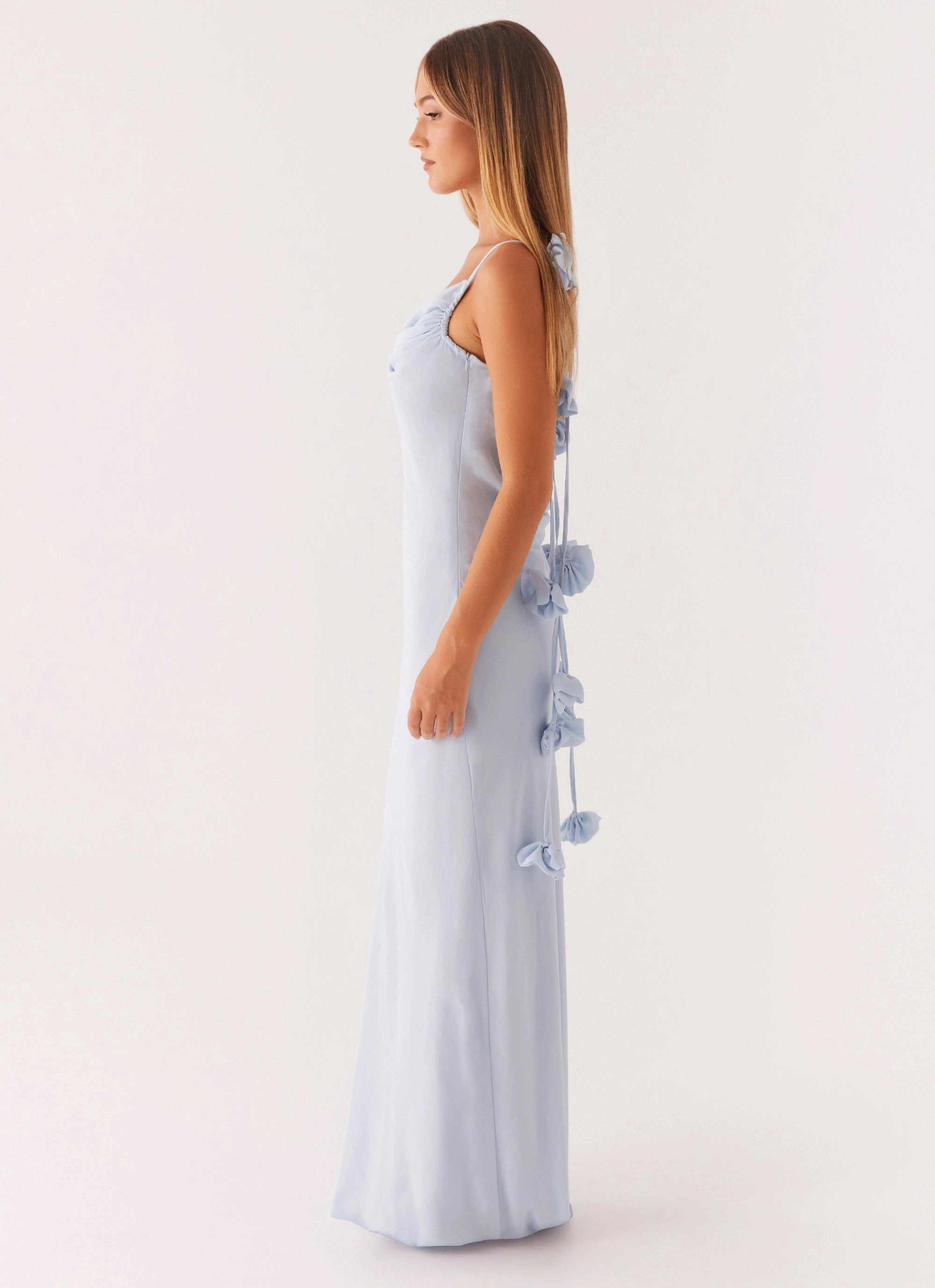 Simona Maxi Dress - Pastel Blue Cozy Wear