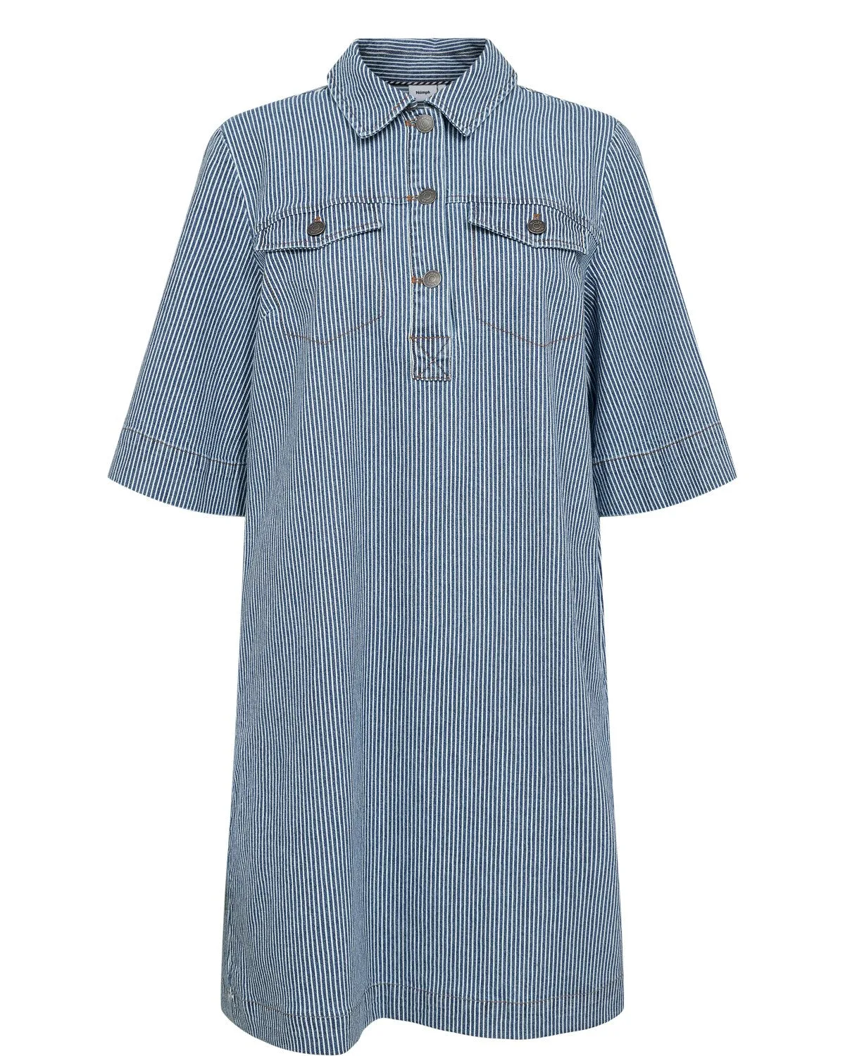 hypoallergenic NUERINA DRESS - Medium Blue Denim