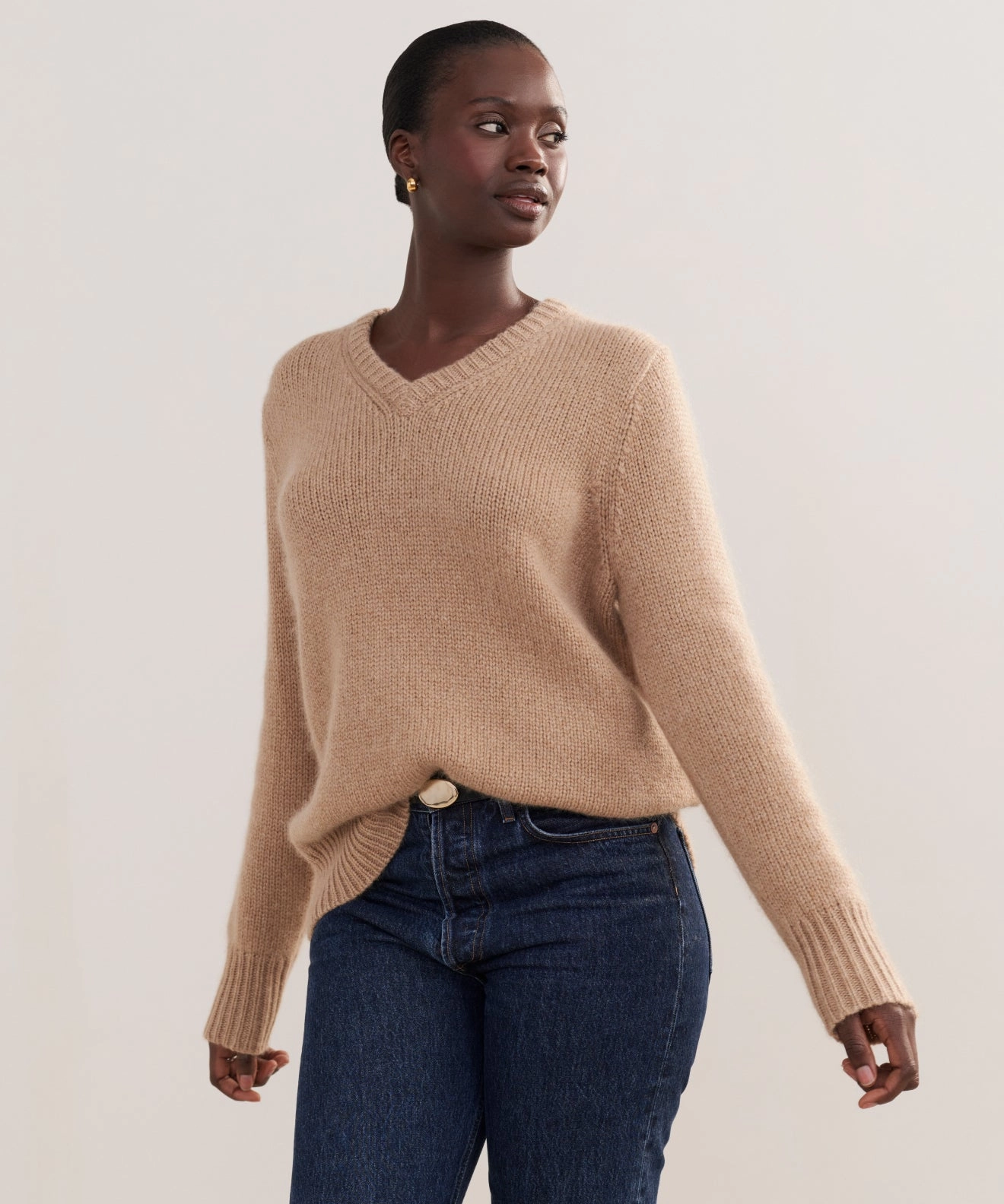 Cashmere Kate V-Neck Breezy Day Quick Layer