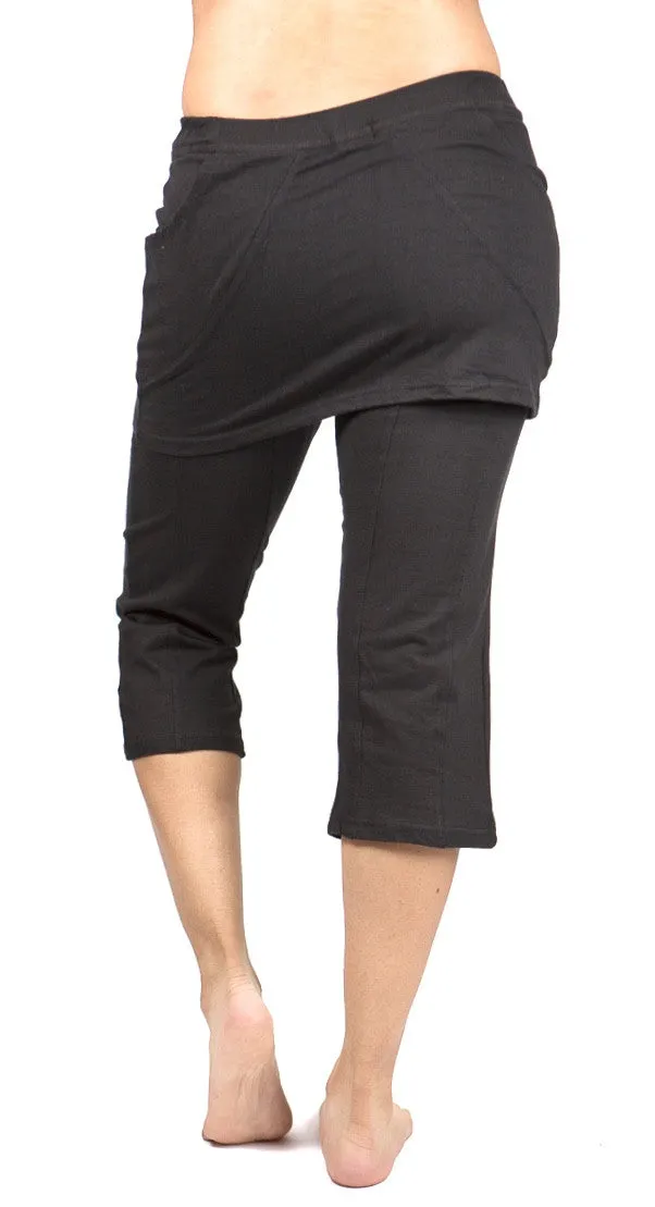 Abrasion Resistant Fabric Skirted Yoga Pants