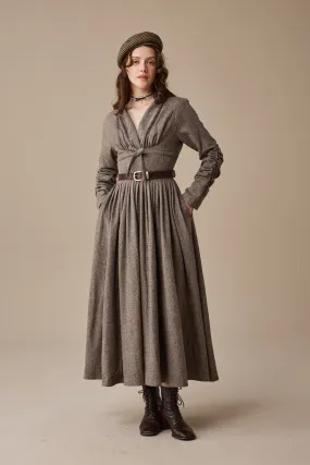 Elegant Look Bette 24 |Gingham 100% Wool Dress