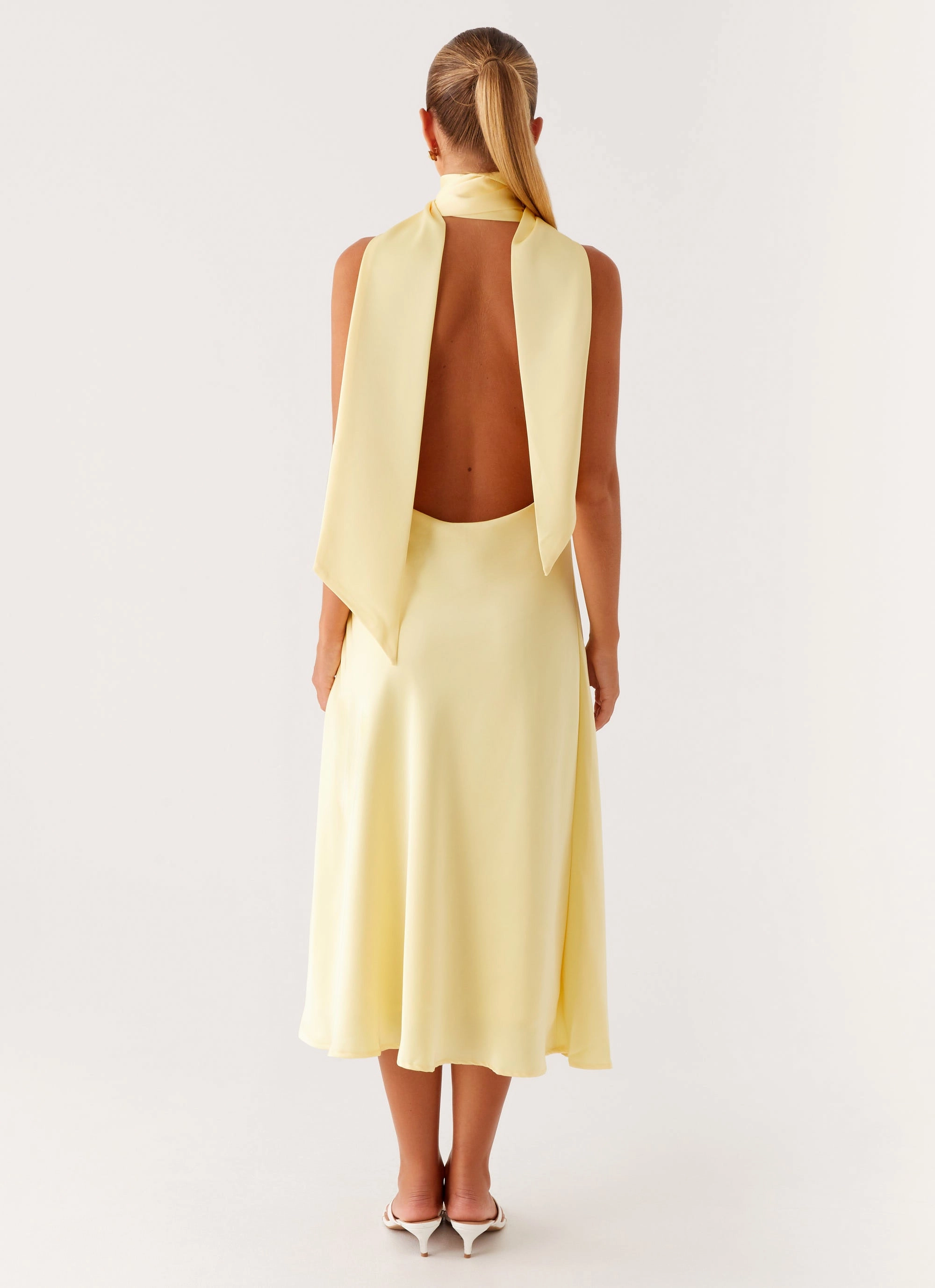 Sonny Midi Dress - Yellow Light Wrap