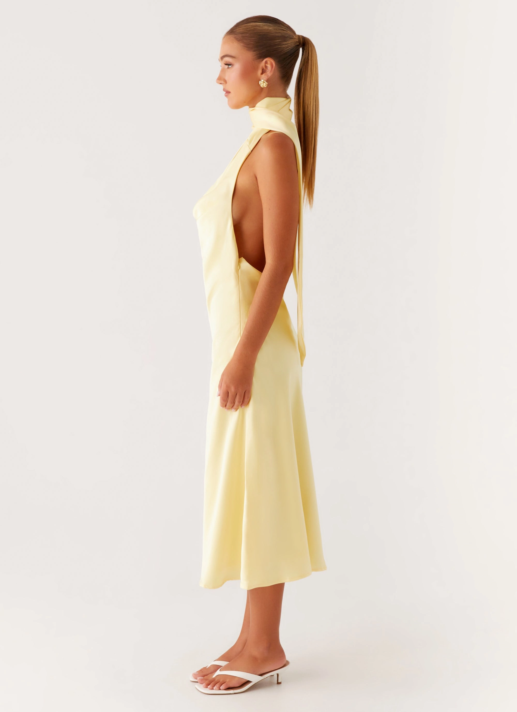 Easy Texture Sonny Midi Dress - Yellow