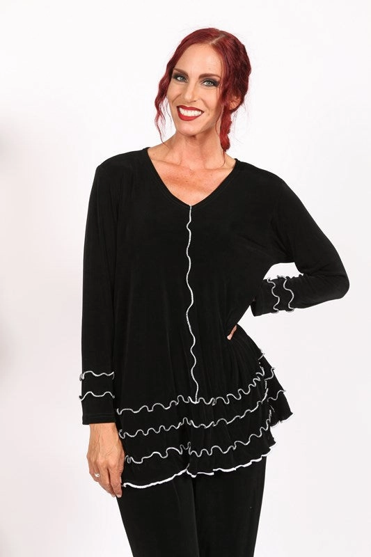 CroppedLength MoistureWickingMaterial SLT119 Slinky Top