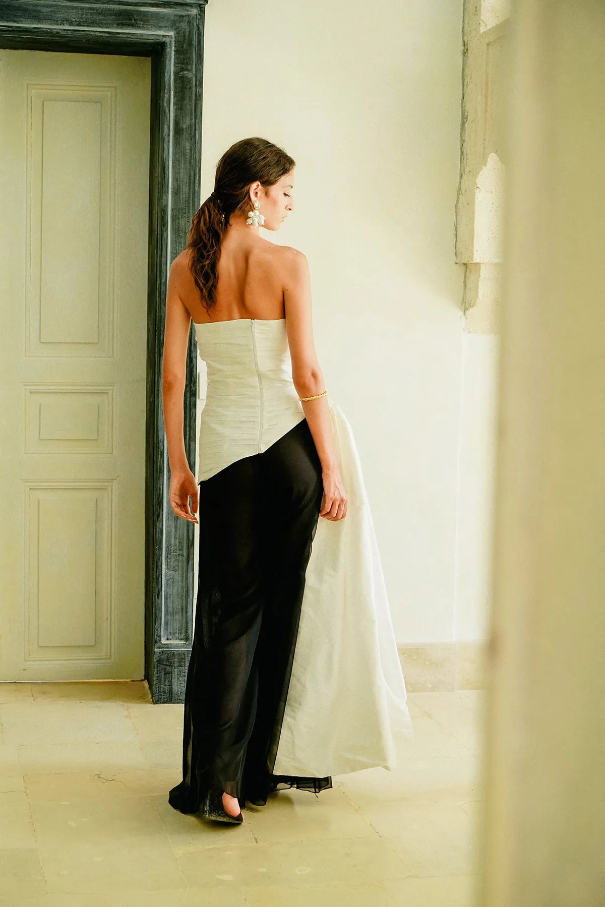 Noeud De Papillon Bustier Quilted Stitching Go To Layer