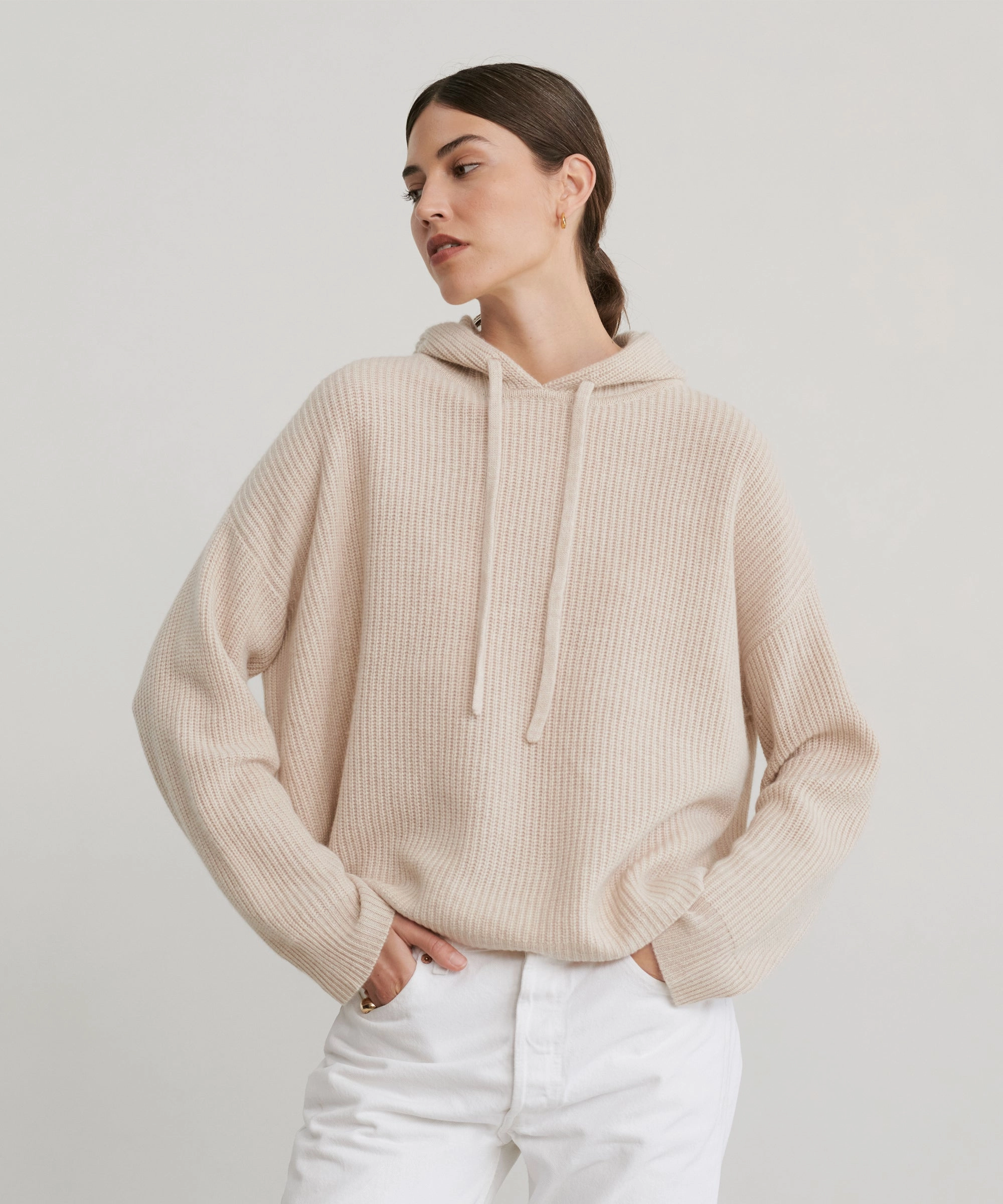 Cashmere Fisherman Hoodie WaterRepellent Finish