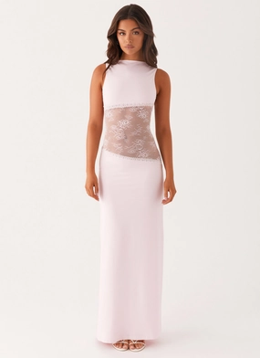 Lucinda Maxi Dress - Pink London Edge