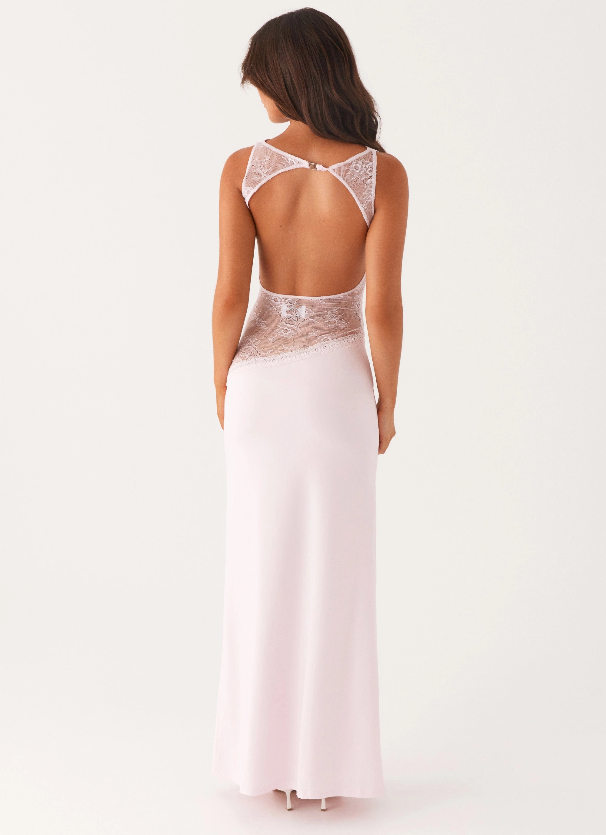 Lucinda Maxi Dress - Pink Fit Easy Minimal Design