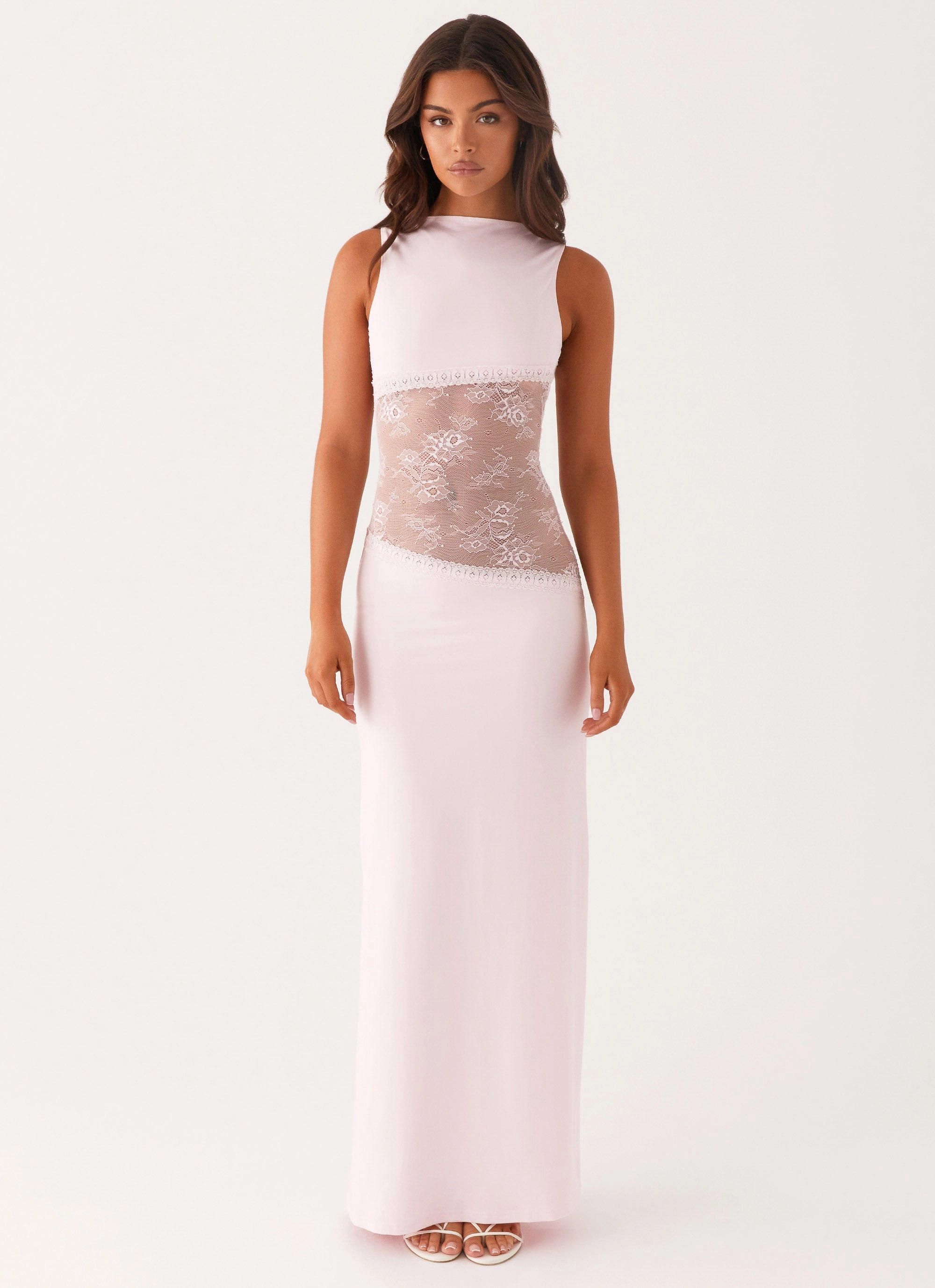 Lucinda Maxi Dress - Pink London Edge