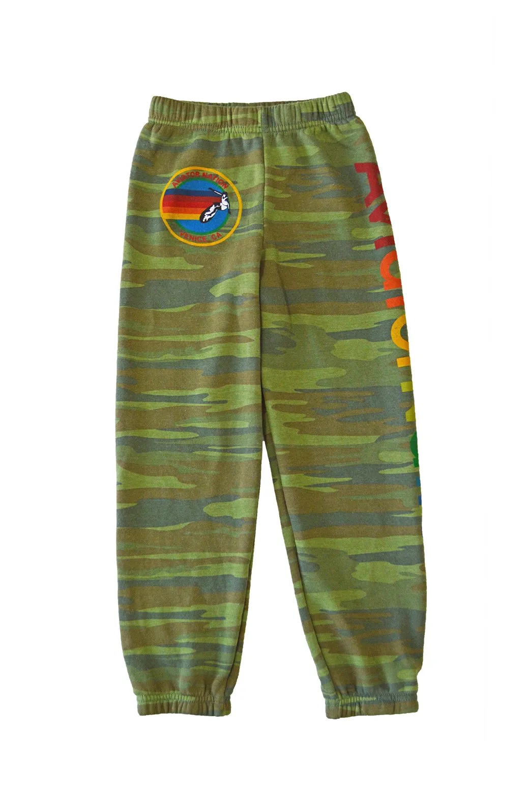 Aviator Nation Kid's Sweatpants Smooth Fabric Flexible Activewear