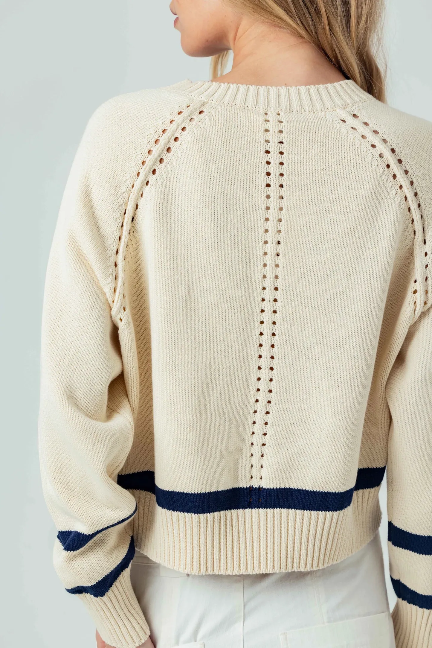 Sundays Nicolette Cardigan FlatlockSeams ConvertibleCollar