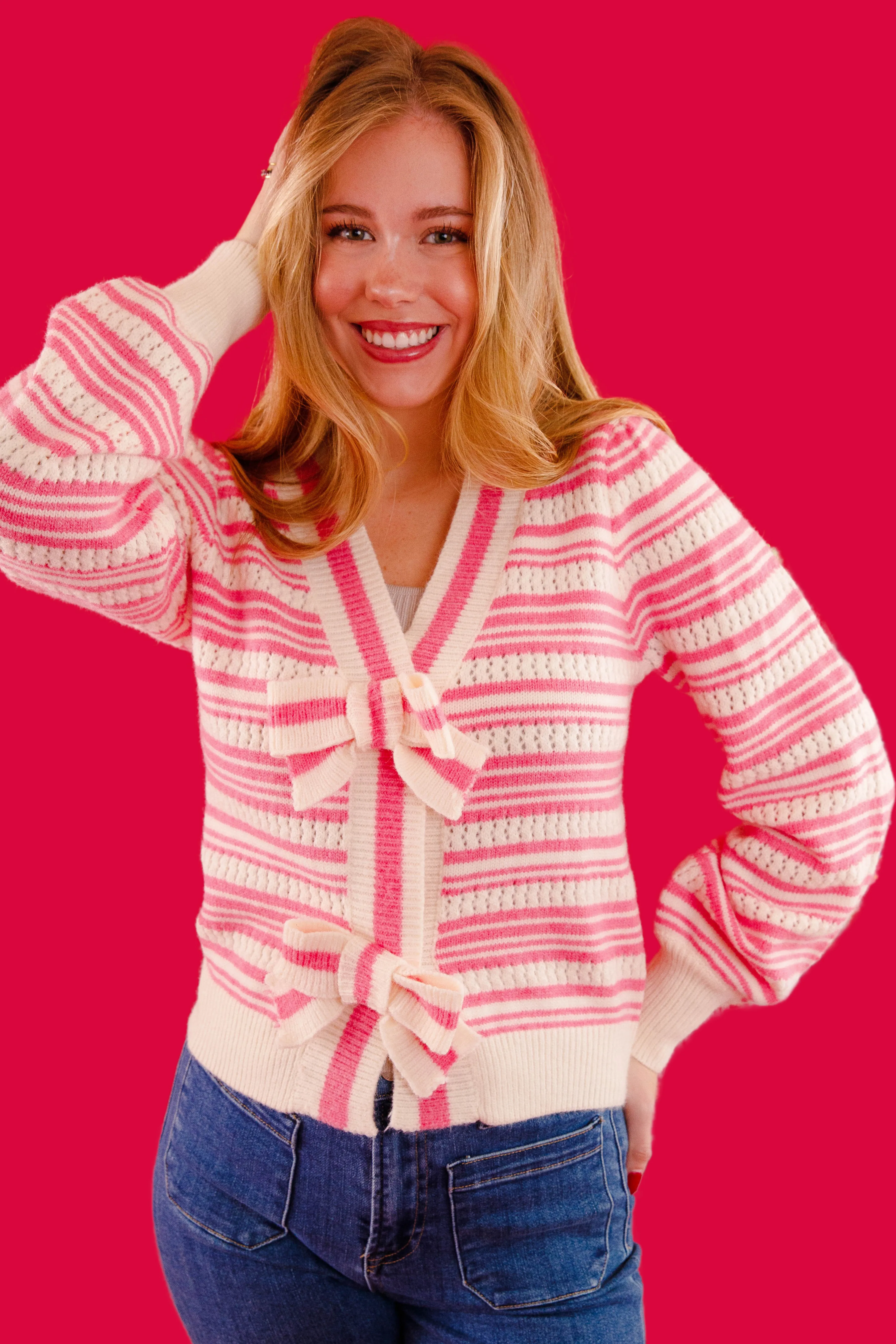 Soft Microfiber Surface Daily Casual Style Let's Talk About It Cardigan