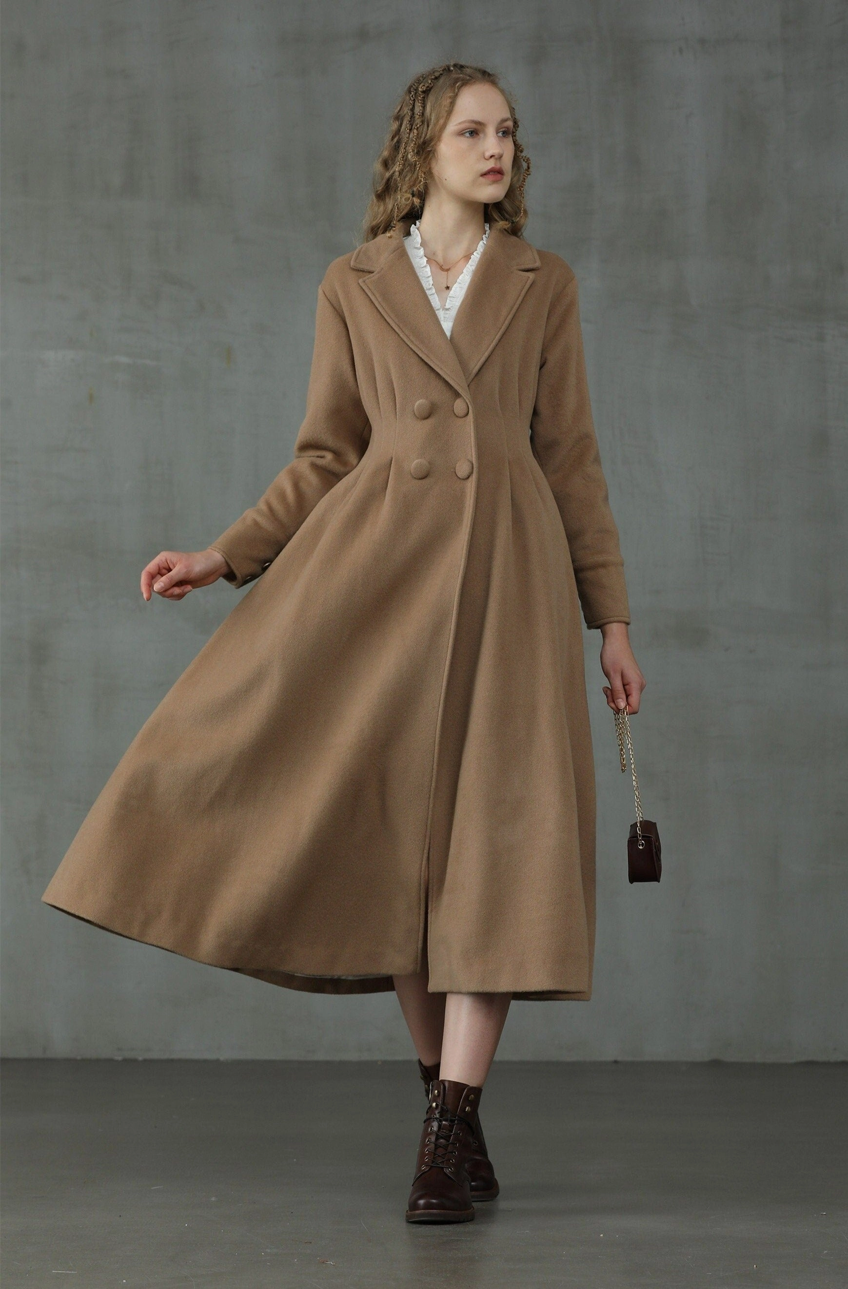 A Romance 31 | Double breasted wool coat Simple Layer