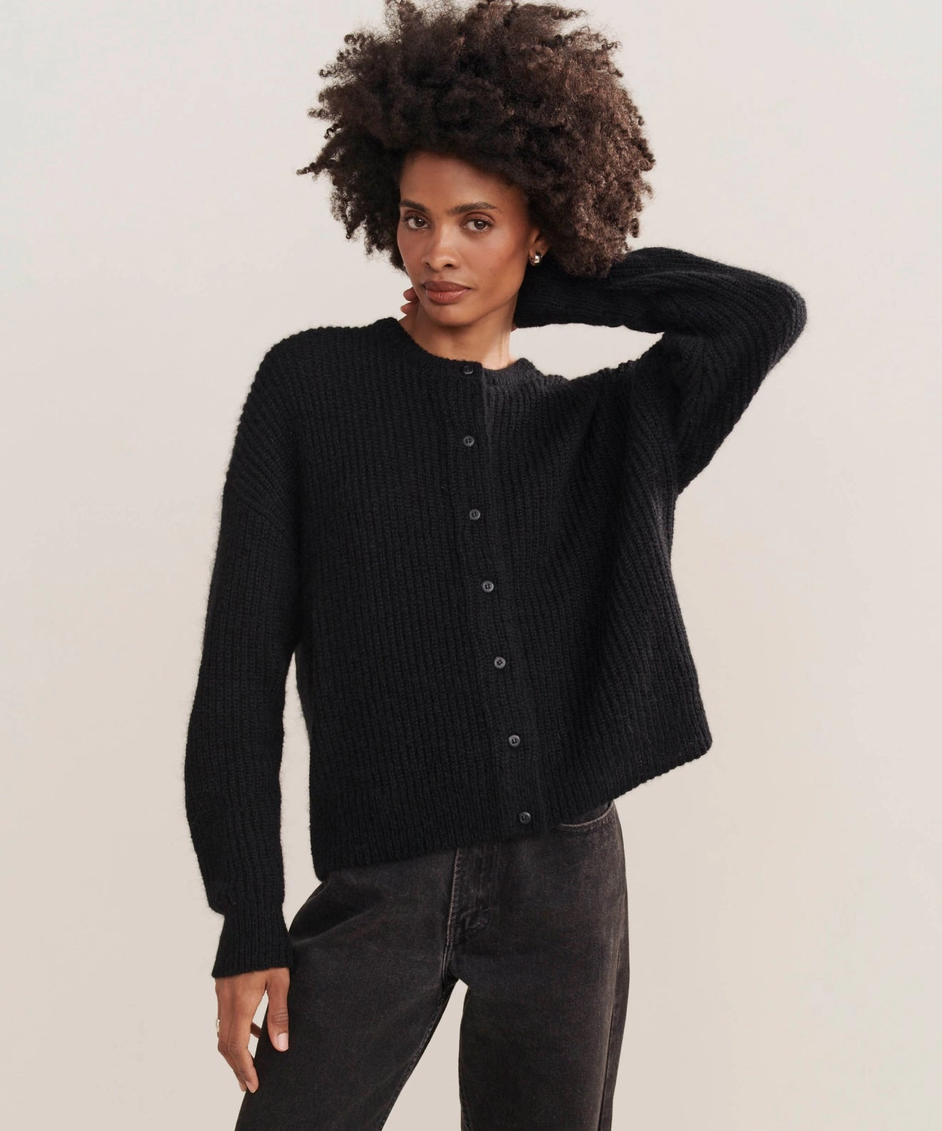 Relax Daily Sleek Fit Hayes Crewneck Cardigan