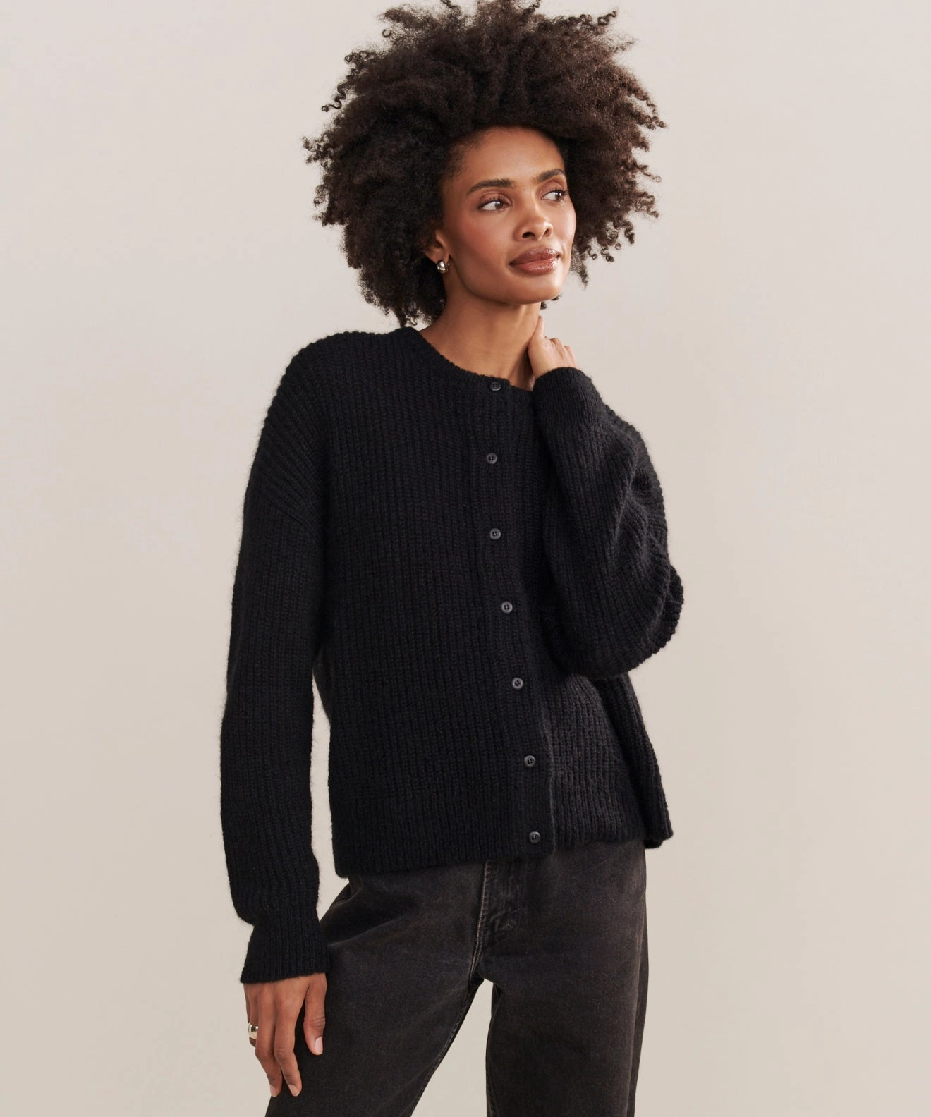 HighElasticity Yarn Hayes Crewneck Cardigan