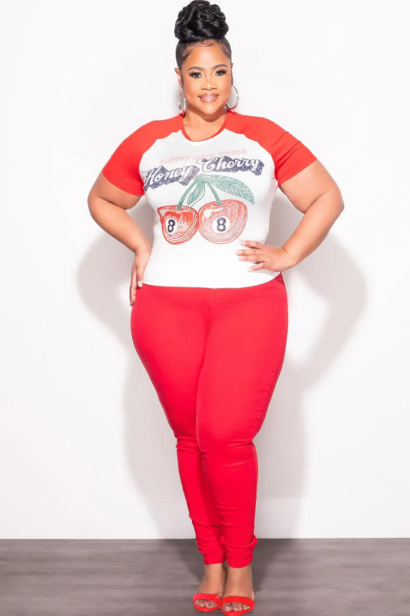 QuickReleaseClosures Final Sale Plus Size Jeans in Red (Jeans Only)