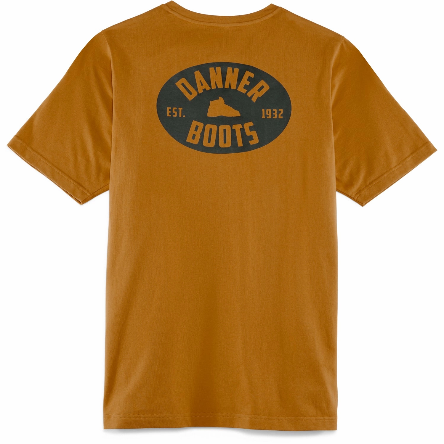 Danner Mens 1932 Tee Mustard 100% Cotton S/S T-Shirt Durable Material Adaptable