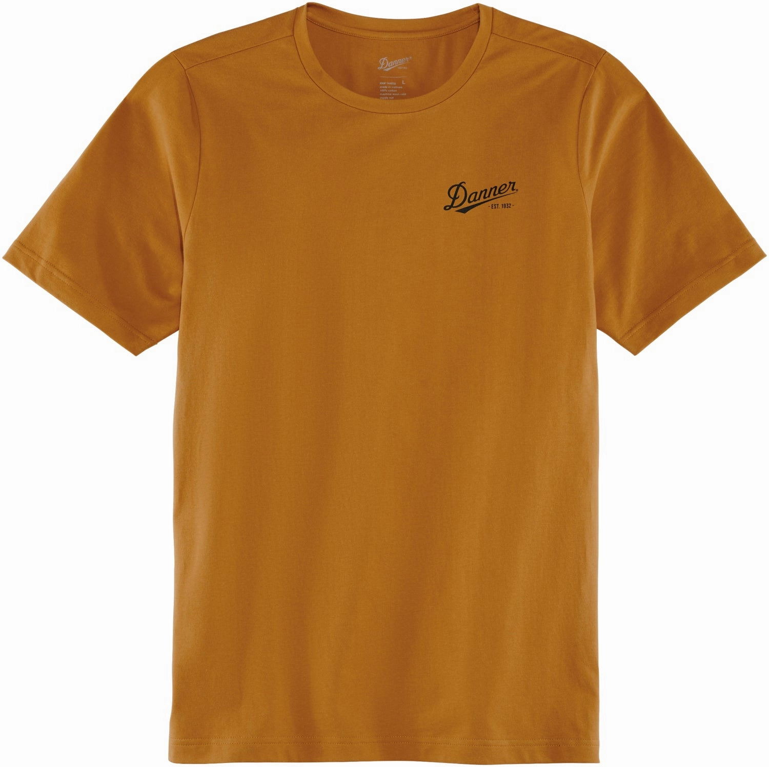 Weekend Style Trend Danner Mens 1932 Tee Mustard 100% Cotton S/S T-Shirt