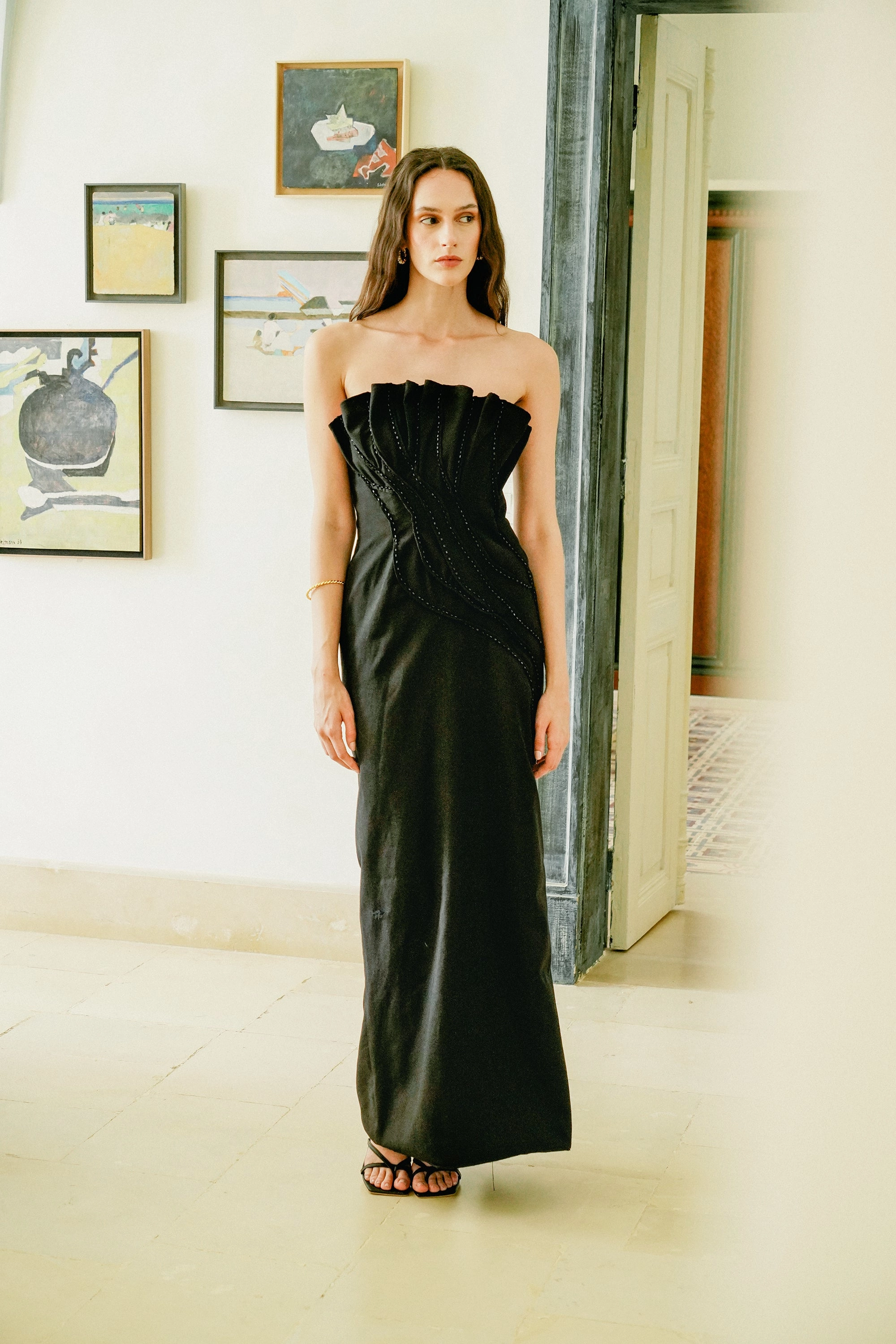 Branchage Dress Lightweight Feel Water-resistant