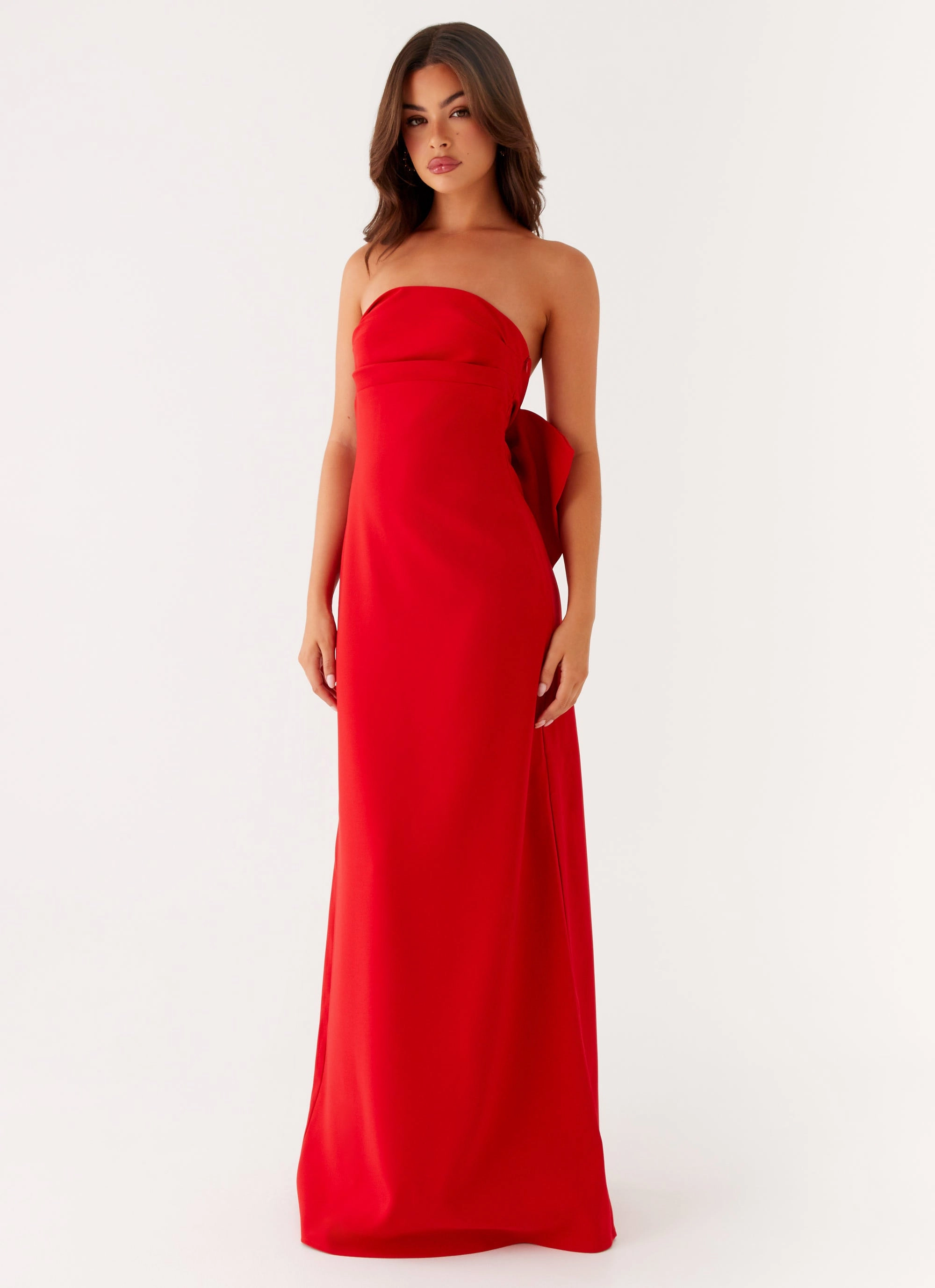 Texture Flow Meredith Maxi Dress - Red