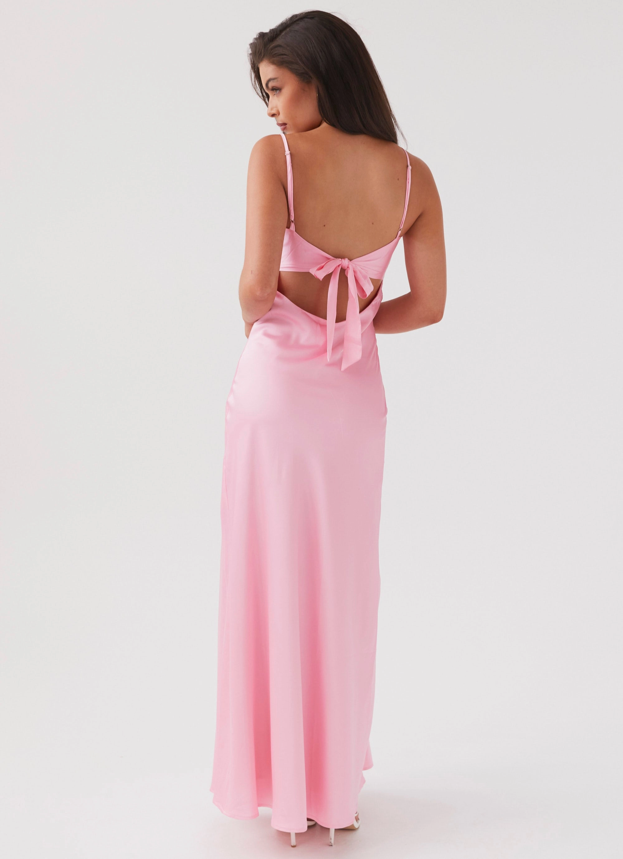 Flora Satin Maxi Dress - Candy Weekend Fresh Trendy And Comfortable