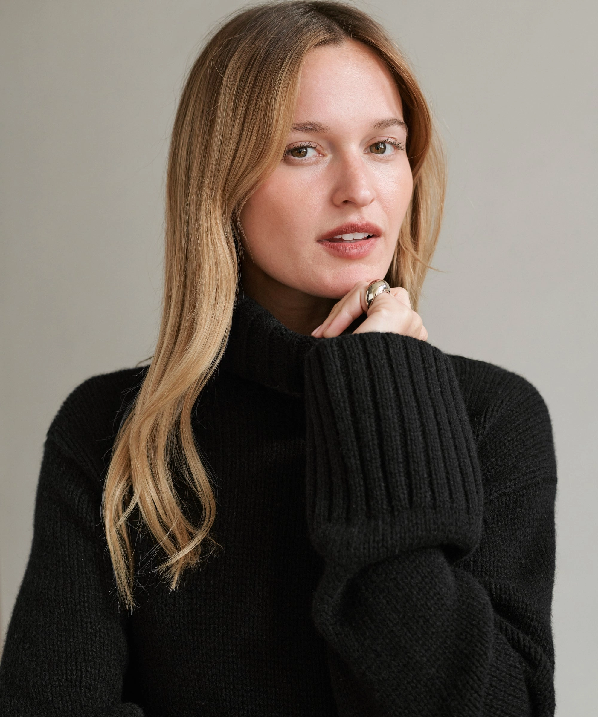Cashmere Jet Turtleneck EcoConscious Manufacturing
