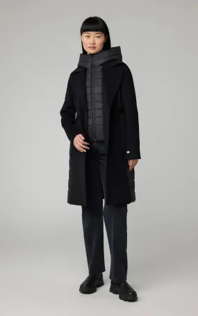 SOIA & KYO Adeline Wool Coat Low Profile Fastening Comfy Essentials