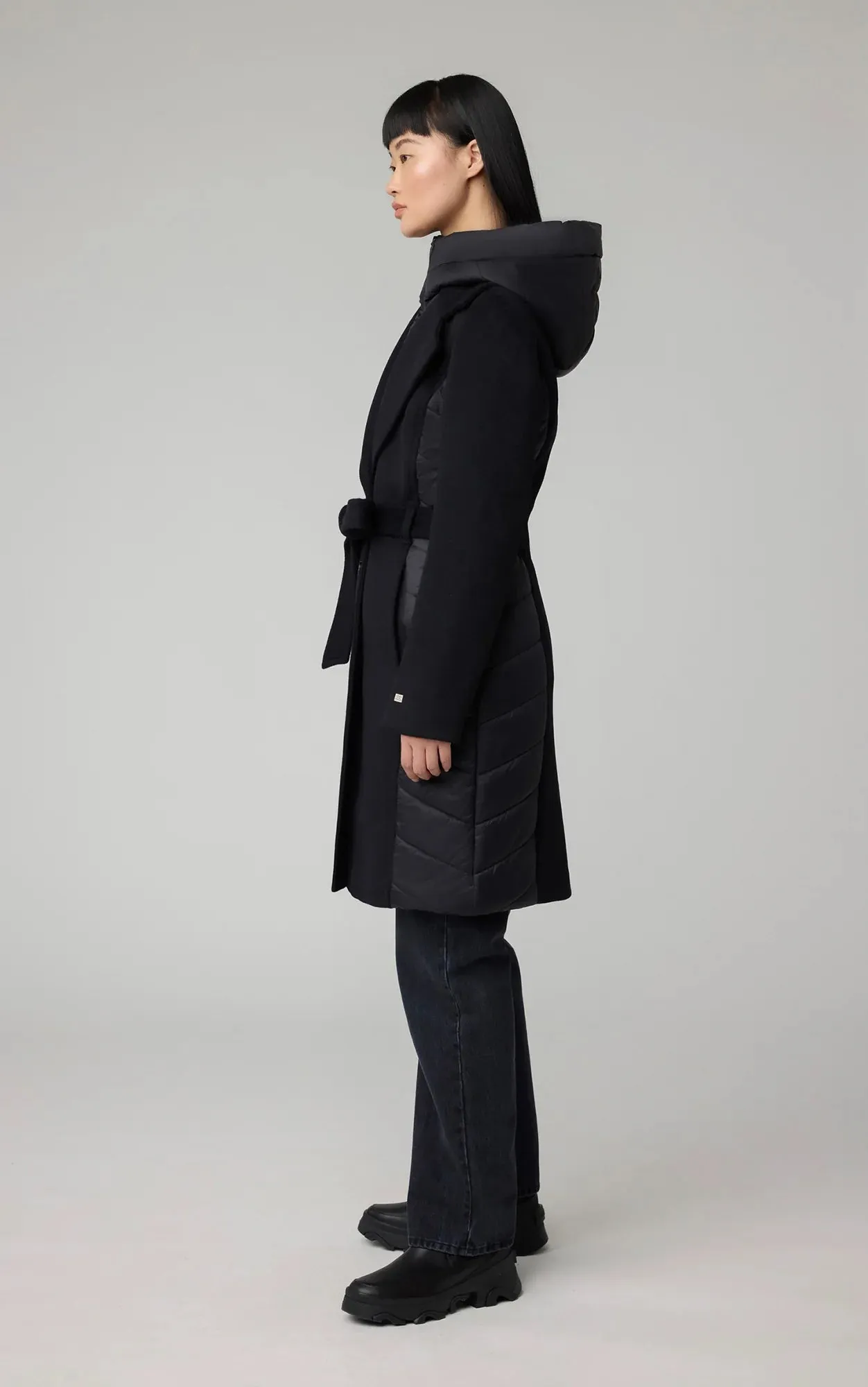 SOIA & KYO Adeline Wool Coat Lightweight Material