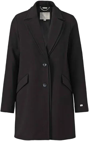 Long Sleeves SOIA & KYO Fabriza Coat Black