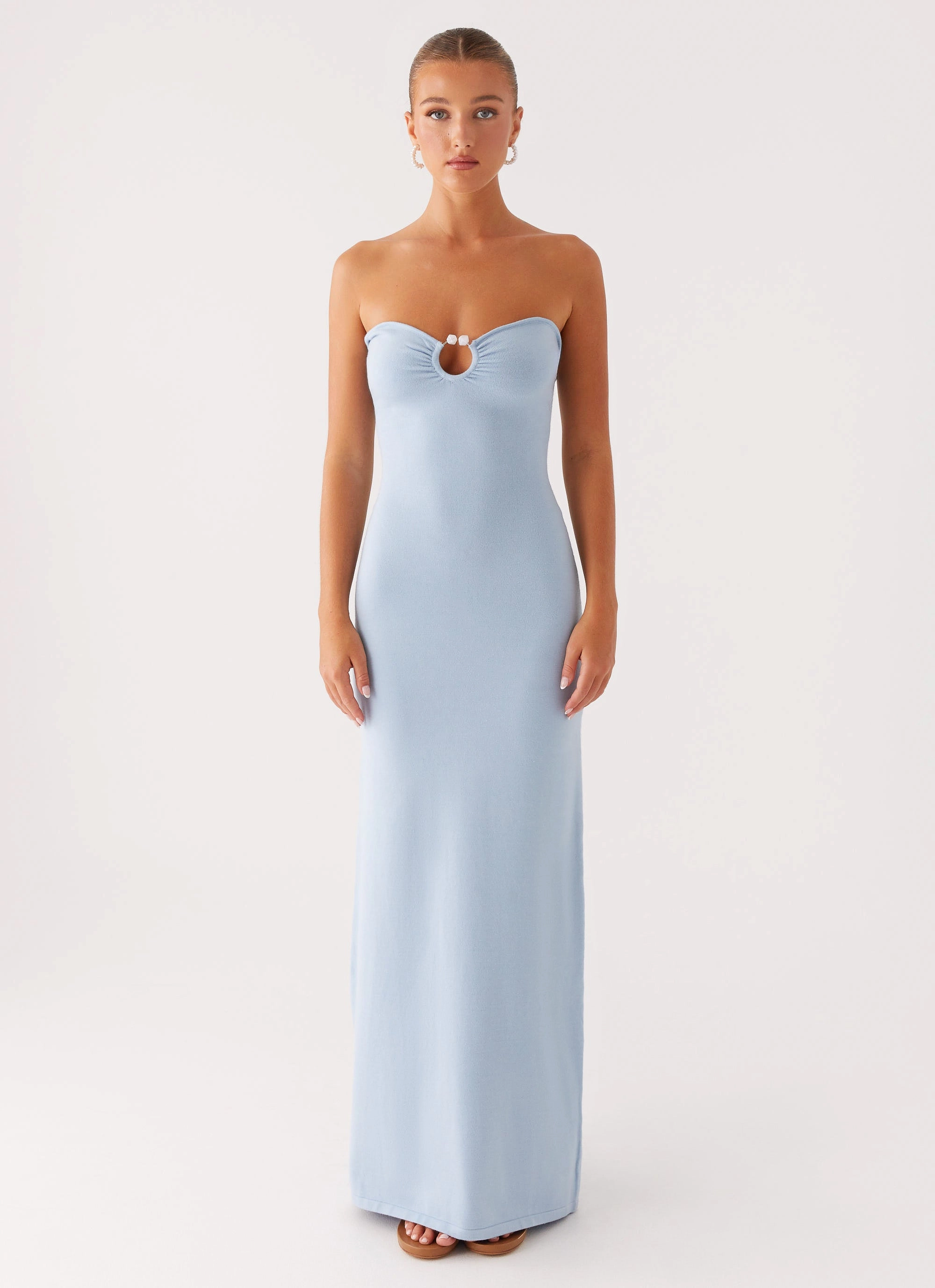 Samson Knit Maxi Dress - Blue Elegant Everyday