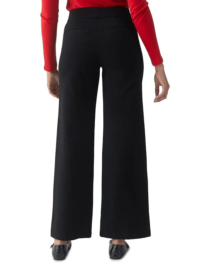 Contrast Trim Sanctuary Runway Ponte Trouser - Black