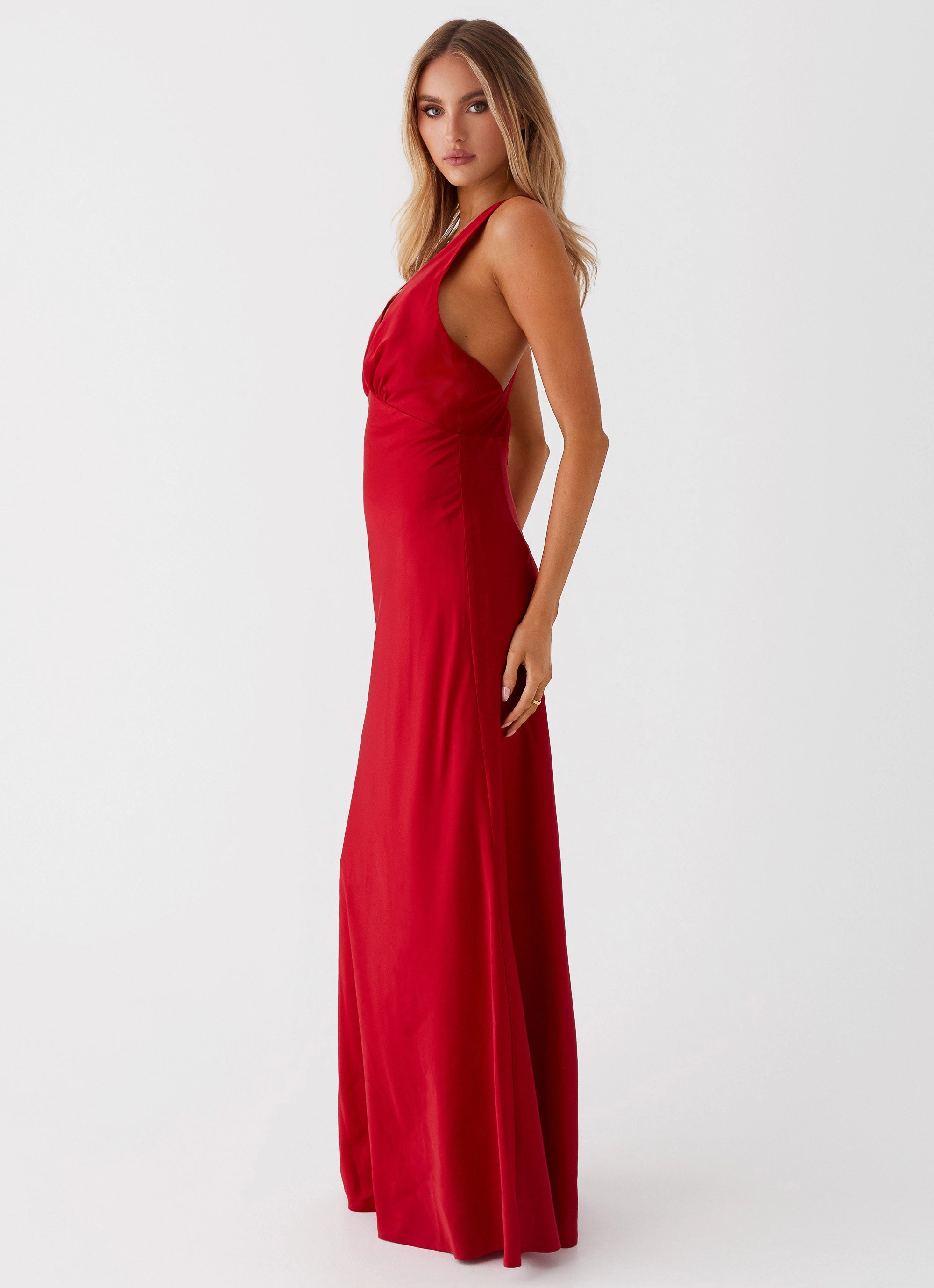 Easy Fit Slyvia Maxi Dress - Red