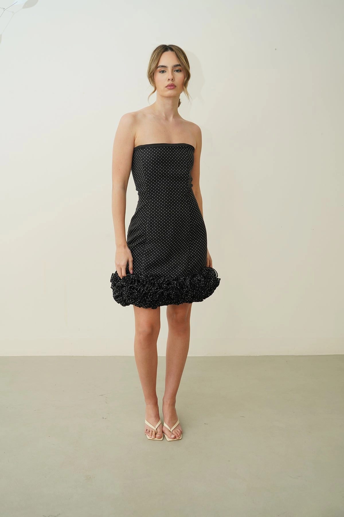 Compact Fit Sable Chaud Dotted Dress