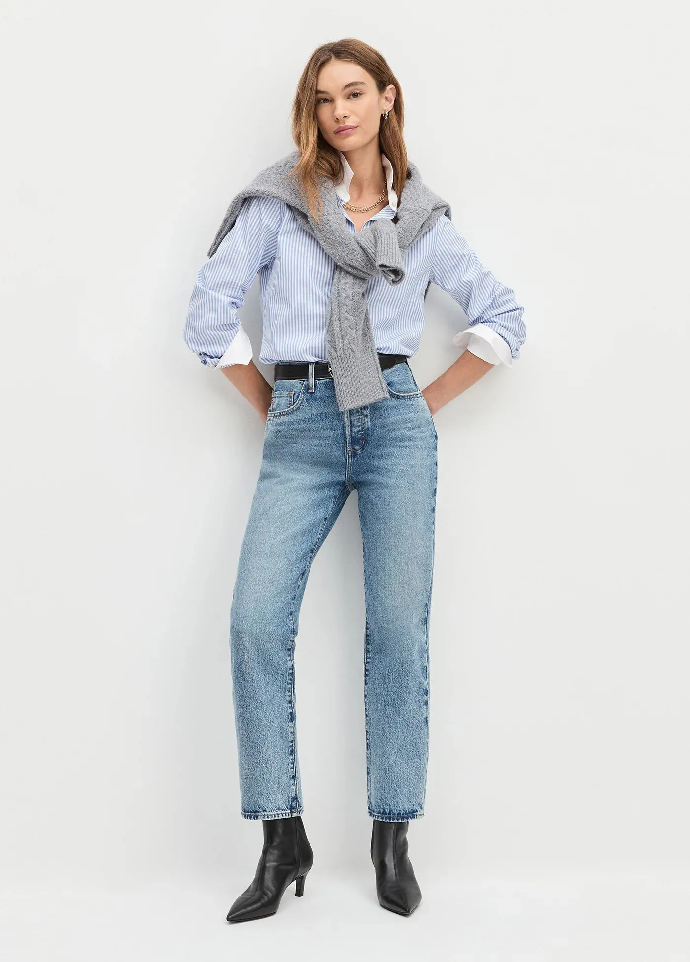 EcoCertified Textile Elastic Edge Binding Favorite Daughter The Cuff Statement Shirt