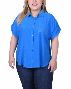 Temperature control QuickDryConstruction Short Extended Sleeve Blouse