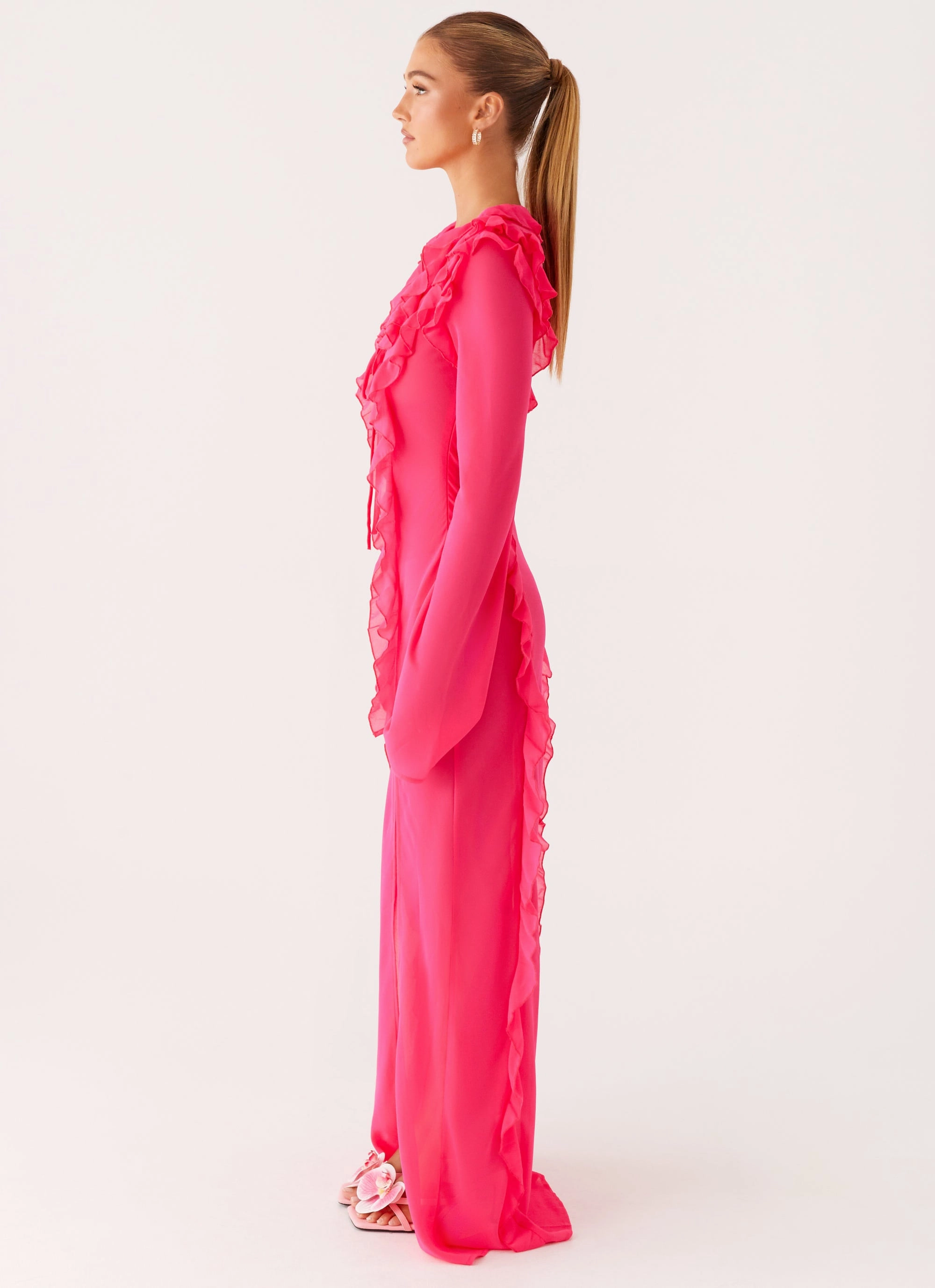 Charlize Maxi Dress - Pink Dressy Yet Comfortable