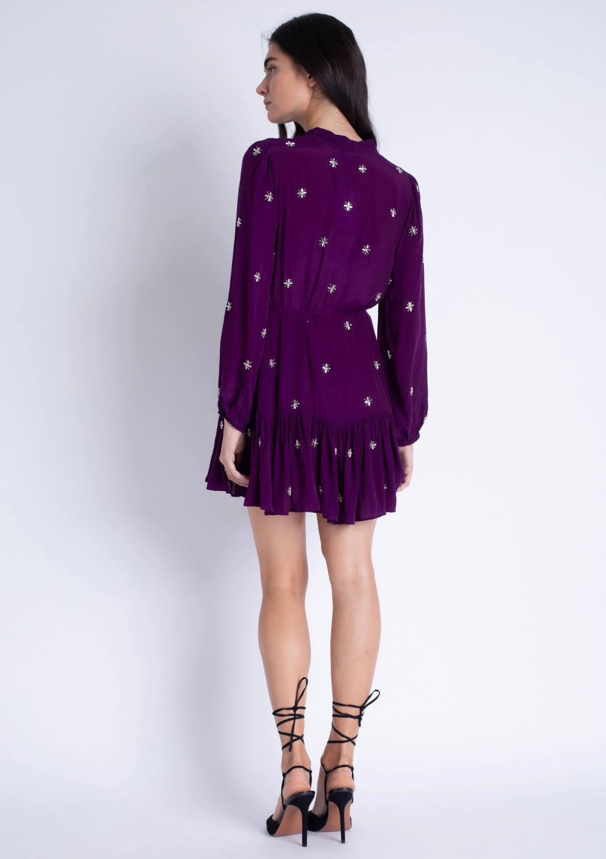 Moraima Beaded Mini Dress Villa Light Pure Tone