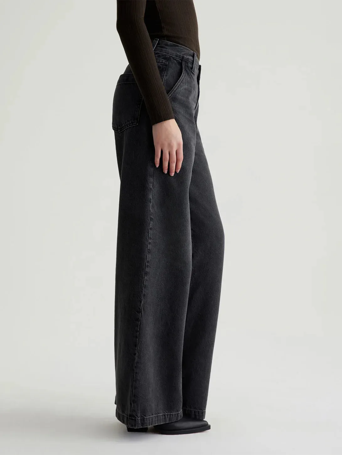 Affordable Fashion Lover Comfy Classic High Quality AG Stella Low Slung Palazzo Jean - Overnight