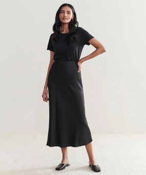 Functional Fashion Cropped hem Sawyer Slip Skirt