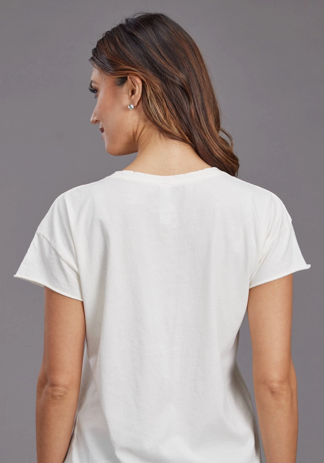 natural fiber Reinforced Seams Stetson Womens Howling at the Moon White 100% Cotton S/S T-Shirt