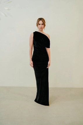 Salma Velvet Dress Stain-Guard-Finish Urban Ready