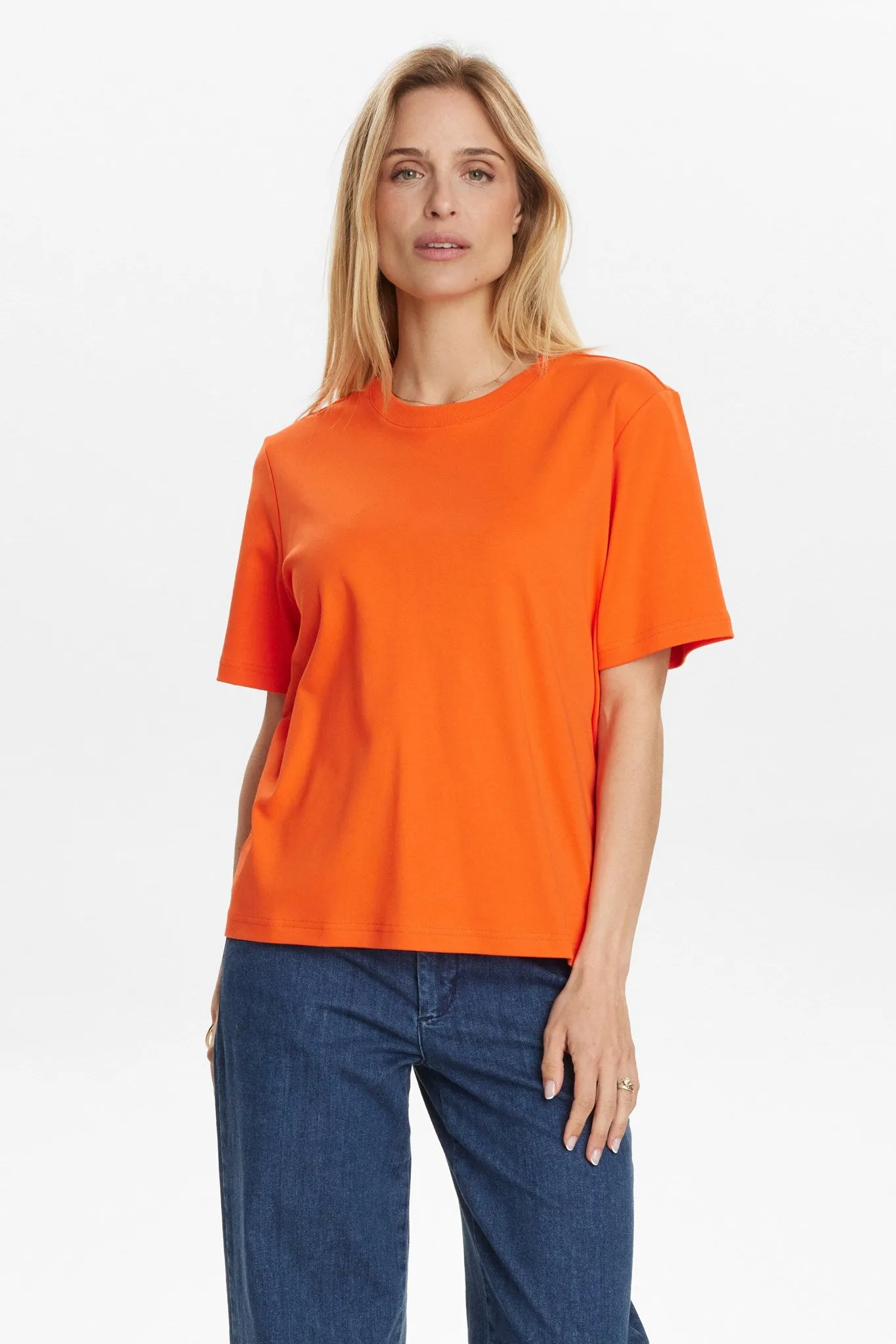 NUFIRA T-SHIRT - Cherry Tomato OdorResistant Treatment Tagless Collar