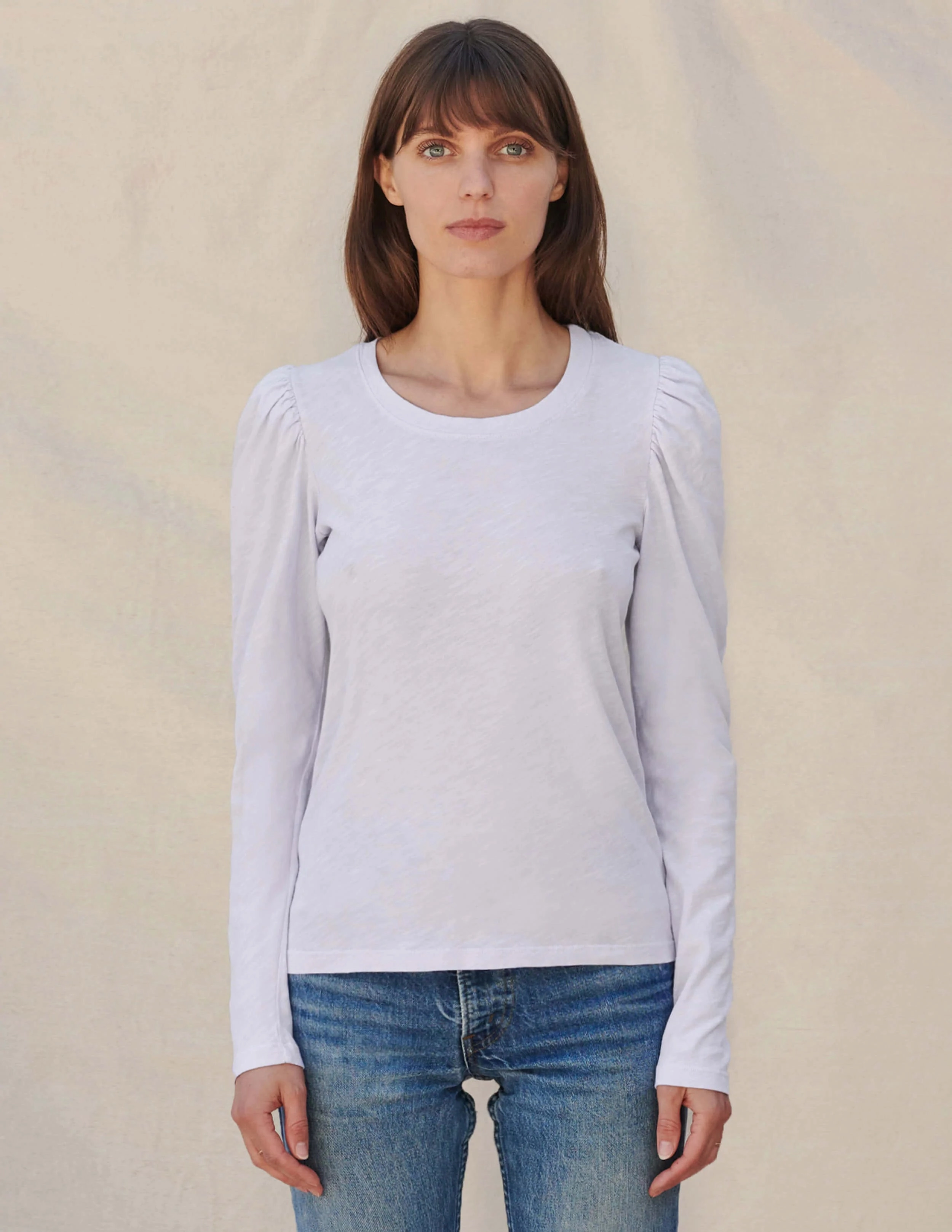 Sundry Puff Shlouder Long Sleeve Tee Winter Wardrobe