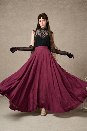 Cherry 22 | maxi linen skirt Winter Comfort