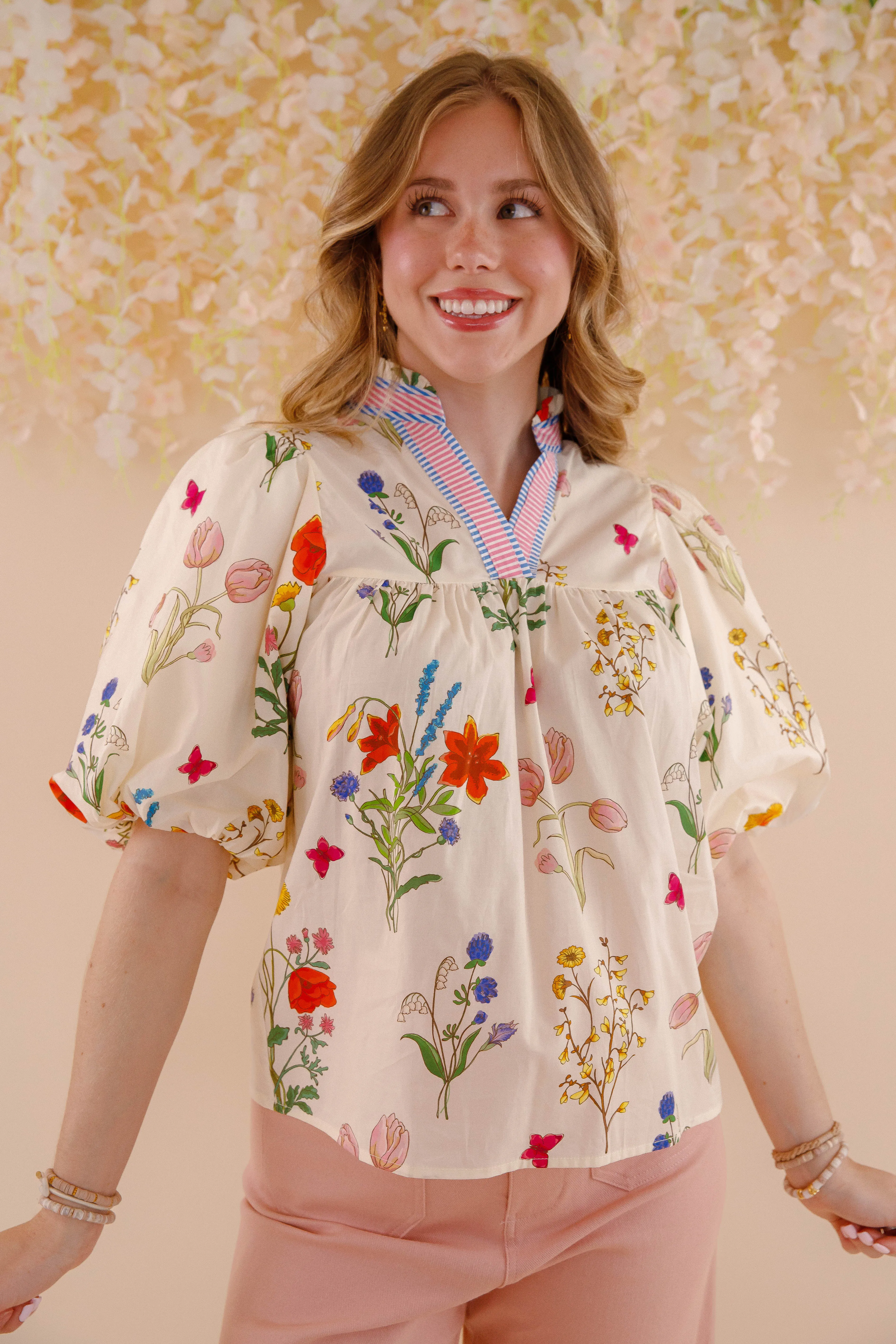 RESTOCK: My Own Experience Blouse Quick Dry Fabric Weighted Hem Trim