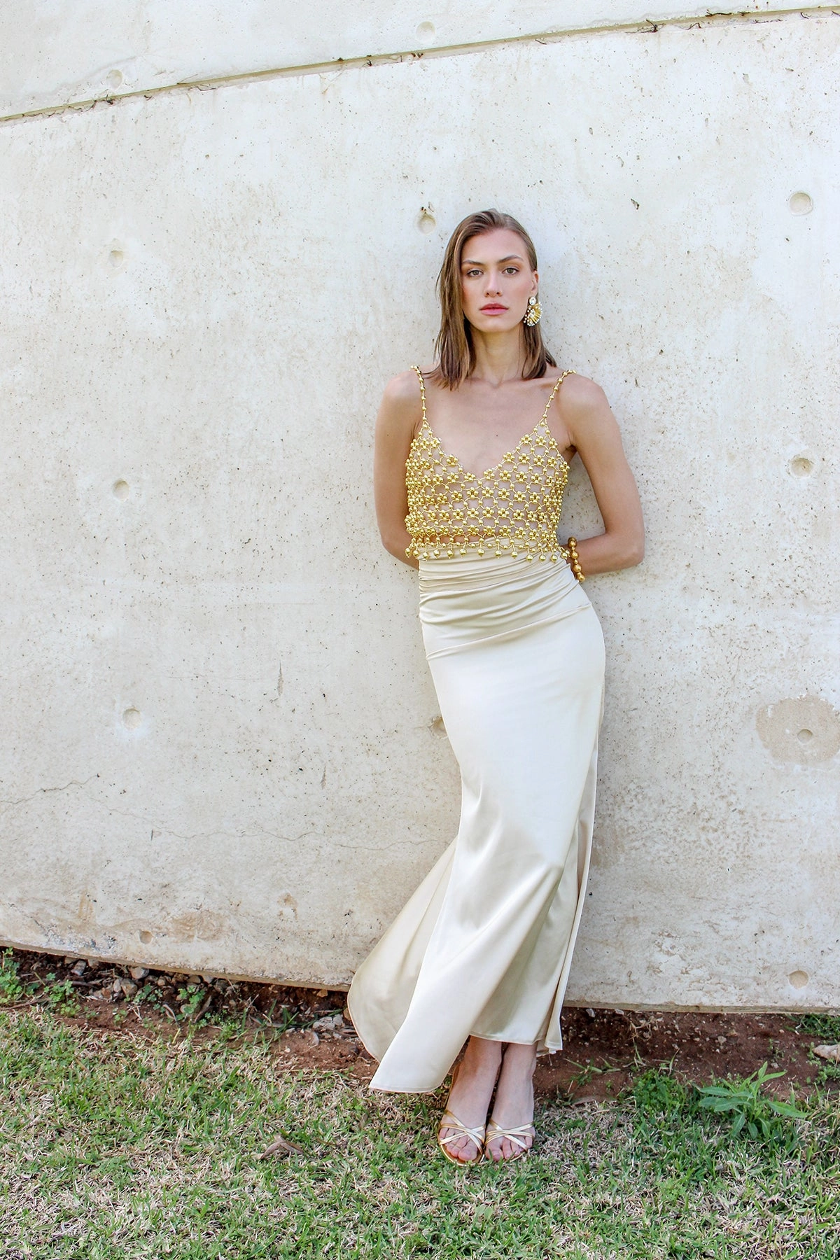 NonChafingTrim Reinforced Seams Operette Gold Bustier