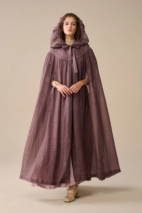 Clean Aesthetic Anti Static Technology Venus 24 | Fairy Linen Hooded Cloak